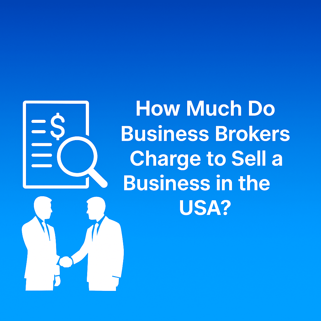 "Business brokers shaking hands with document and dollar sign, symbolizing fees to sell a business in the USA"
